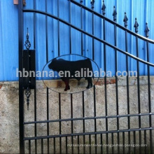 hot sale aluminum fence / steel fence gate with animal